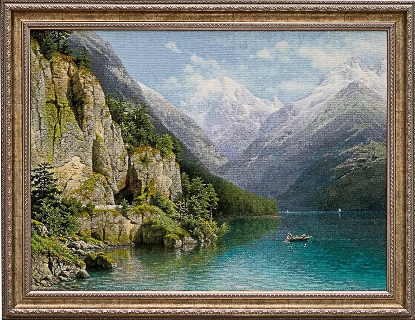 Картина «Вид на озеро Люцерн»