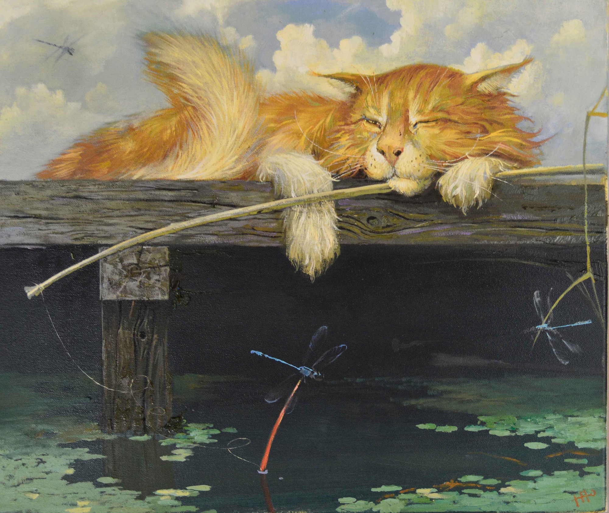 Картина «Картина «Стрекозы»», Попов Юрий