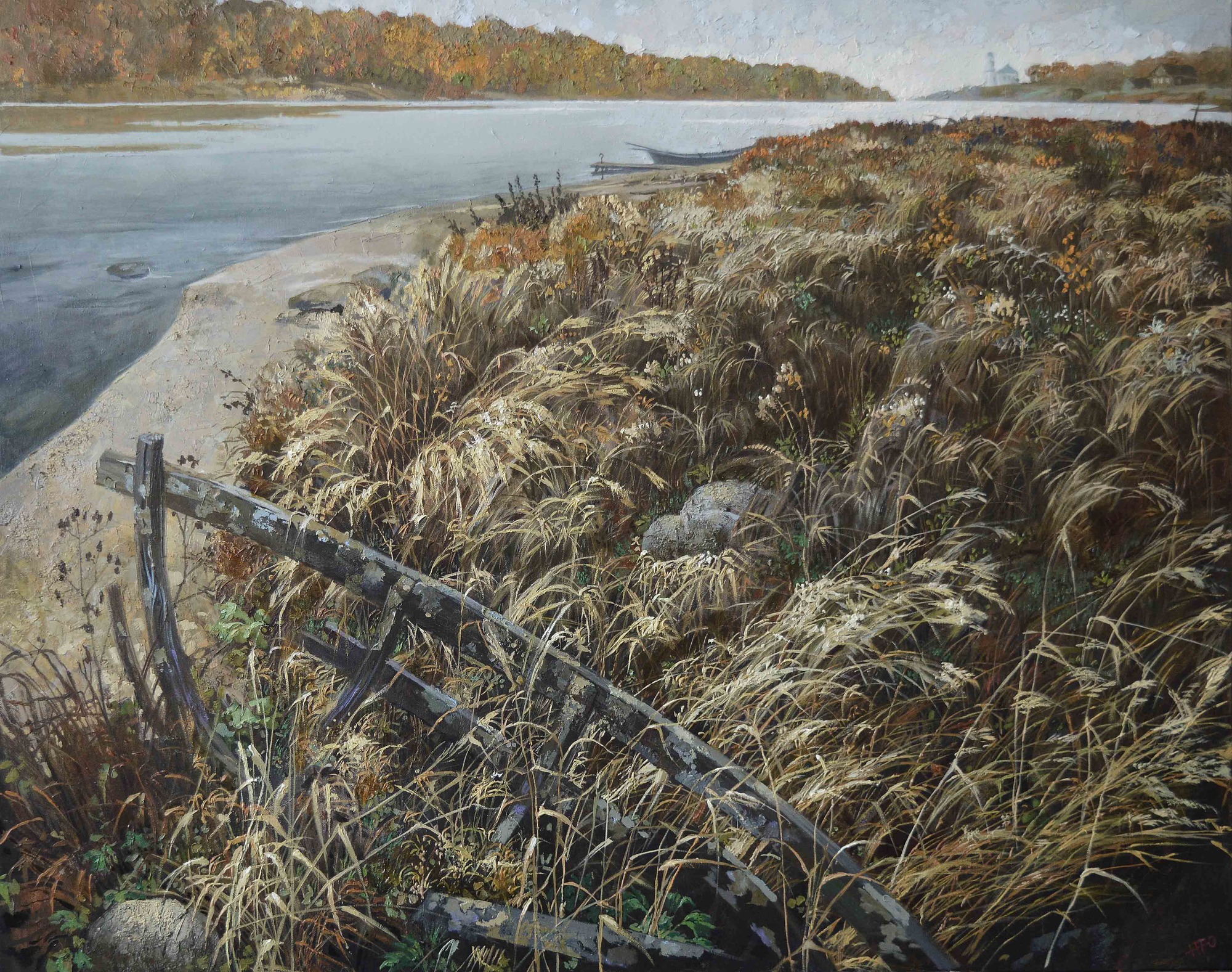 Картина «Картина «Река остывает»», Попов Юрий