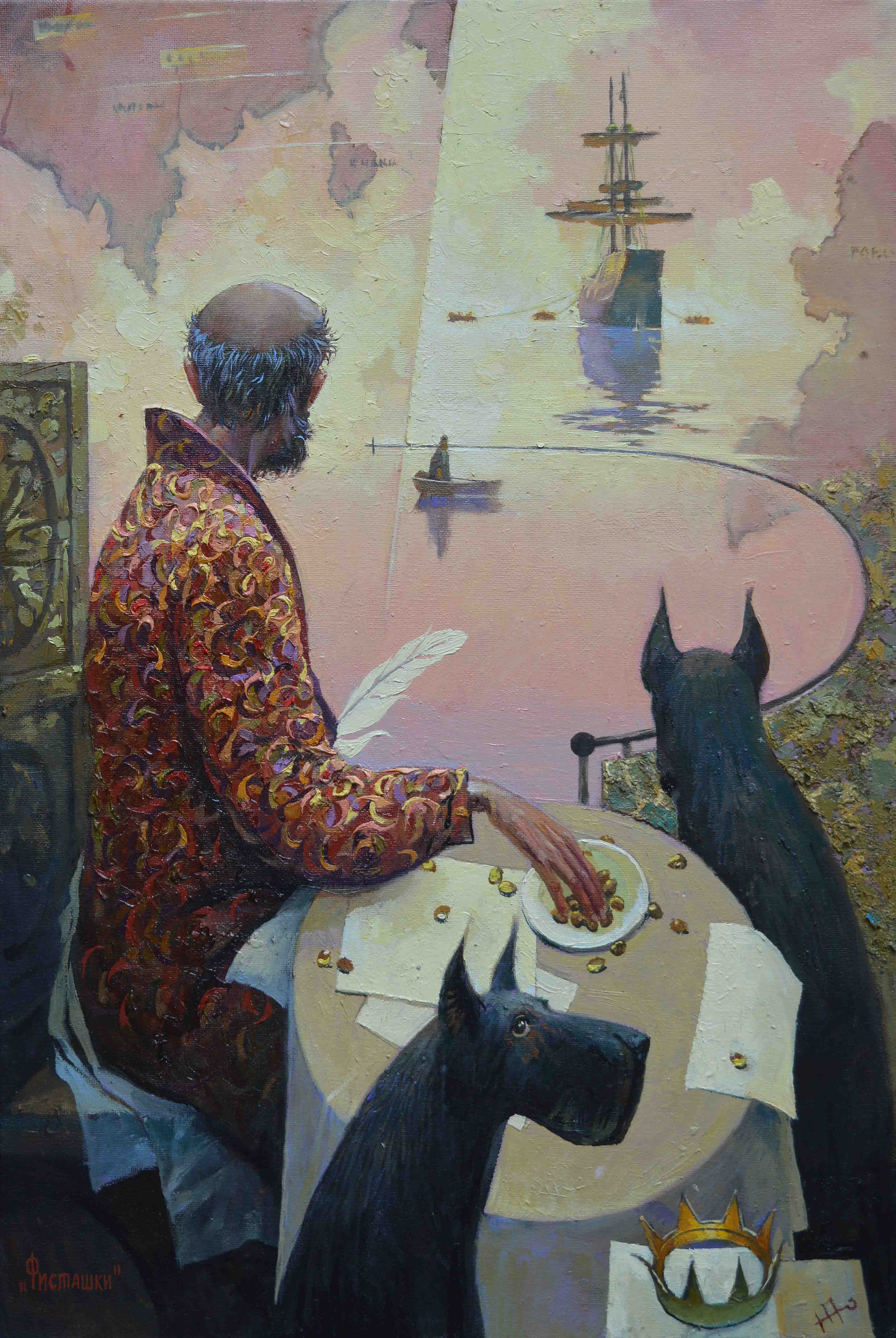 Картина «Фисташки», Попов Юрий, Холст, масло, 2025